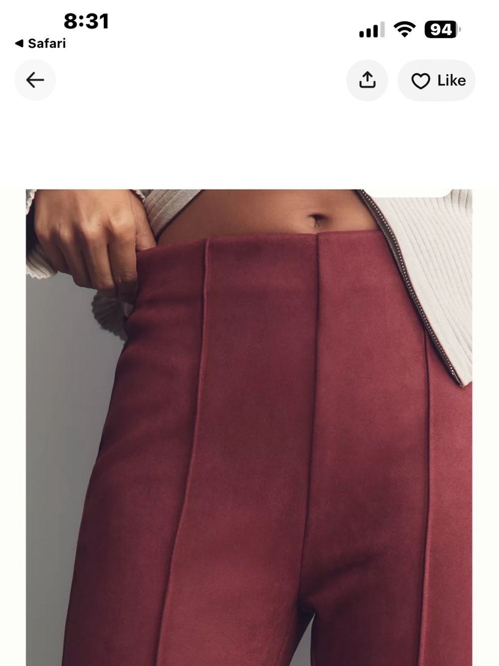 Anthropologie en elly Faux Suede Pull on Suede Pants

New With Tags